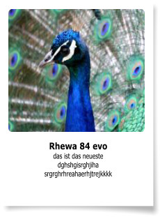 Rhewa 84 evo das ist das neueste dghshgisrghjiha srgrghrhreahaerhjtrejkkkk